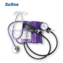 Sphygmomanometer Estándar con el kit de la presión arterial del estetoscopio de la sola cabeza con el estetoscopio